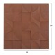 ΠΙΝΑΚΑΣ ΤΕΤΡΑΓΩΝΟΣ FB94524 MDF ΣΕ ΚΑΦΕ ΧΡΩΜΑ 80x5(πάχος)x80Υεκ.