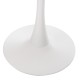 ΤΡΑΠΕΖΙ ΤΡΑΠΕΖΑΡΙΑΣ FB99422.11 ΣΤΡΟΓΓΥΛΟ WHITE MARBLE Φ120x74Yεκ.
