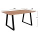 ΤΡΑΠΕΖΙ ΤΡΑΠΕΖΑΡΙΑΣ SLIM FB98500.11 ΜΑΣΙΦ ΞΥΛΟ ΑΚΑΚΙΑΣ 160x90x76Υ εκ.