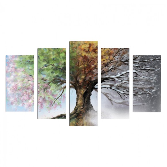 ΠΕΝΤΑΠΤΥΧΟΣ ΠΙΝΑΚΑΣ MDF FOUR SEASONS FB97206.05 100X60x0,3 εκ.