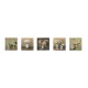 ΠΙΝΑΚΑΣ ΠΕΝΤΑΠΤΥΧΟ MDF ROMANTIC FLOWERS FB97205.02 75X0,3X15 εκ.