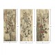 ΠΙΝΑΚΑΣ ΤΡΙΠΤΥΧΟ MDF RED FLOWERS AND BERRIES FB97204.01 60x50x0,3 εκ.