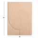 ΠΙΝΑΚΑΣ ΟΡΘΟΓΩΝΙΟΣ FB94521 MDF ΣΕ ΜΠΕΖ ΧΡΩΜΑ 60x4(πάχος)x80Υεκ.