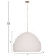ΦΩΤΙΣΤΙΚΟ ΟΡΟΦΗΣ ΚΡΕΜΑΣΤΟ FB94703.02L FIBER CEMENT ΛΕΥΚΟ 65x55x45Υεκ.