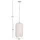 ΦΩΤΙΣΤΙΚΟ ΟΡΟΦΗΣ ΚΡΕΜΑΣΤΟ FB94704.02S--FIBER CEMENT ΛΕΥΚΟ Φ24x47Υεκ