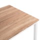ΤΡΑΠΕΖΙ ΤΡΑΠΕΖΑΡΙΑΣ FB99532.02 MDF SONAMA-ΛΕΥΚΟ ΜΕΤΑΛΛΟ 120X80Χ75Yεκ.