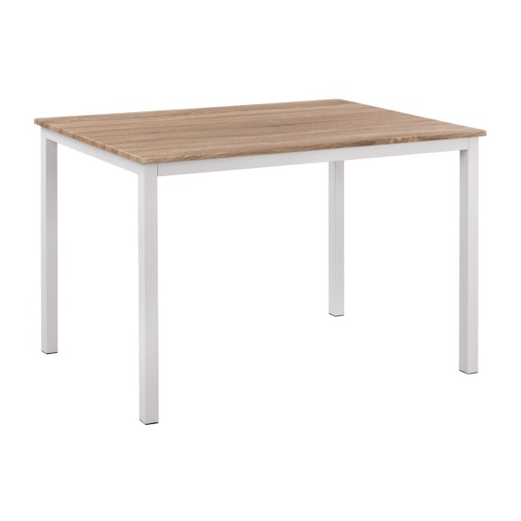 ΤΡΑΠΕΖΙ ΤΡΑΠΕΖΑΡΙΑΣ FB99532.02 MDF SONAMA-ΛΕΥΚΟ ΜΕΤΑΛΛΟ 120X80Χ75Yεκ.