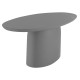ΤΡΑΠΕΖΙ ΤΡΑΠΕΖΑΡΙΑΣ ΟΒΑΛ FB96577.01 ΓΚΡΙ FIBER CEMENT 240x100x75Υεκ.