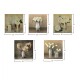 ΠΙΝΑΚΑΣ ΠΕΝΤΑΠΤΥΧΟ MDF ROMANTIC FLOWERS FB97205.02 75X0,3X15 εκ.