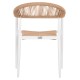 ΠΟΛΥΘΡΟΝΑ ΑΛΟΥΜΙΝΙΟΥ ΛΕΥΚΗ PΕ RATTAN ΜΠΕΖ FB95854.01 56x55,5x78Υεκ.