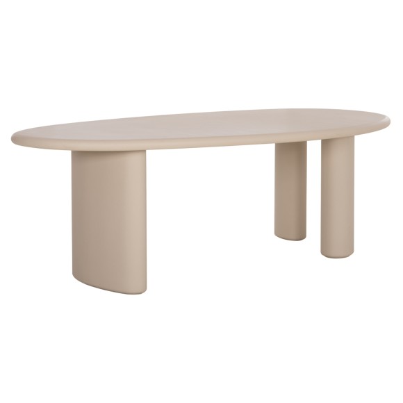 ΤΡΑΠΕΖΙ ΤΡΑΠΕΖΑΡΙΑΣ ΟΒΑΛ FB96599.02 ΜΠΕΖ FIBER CEMENT 240x106x75Υεκ