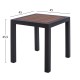 ΤΡΑΠΕΖΙ ΑΛΟΥΜΙΝΙΟΥ FB95403.02 ΓΚΡΙ ΜΕ POLYWOOD 45Χ45X45,5Y εκ.