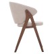 ΚΑΡΕΚΛΑ FB99746.11 RUBBERWOOD ΣΕ ΚΑΡΥΔΙ ΧΡΩΜΑ-ΜΠΕΖ ΥΦΑΣΜΑ 55,5x60x85Yεκ. - 2τμχ