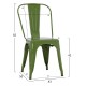 ΚΑΡΕΚΛΑ ΜΕΤΑΛΛΙΚΗ FB98641.53 LIGHT OLIVE GREEN 44x47x84.5Υεκ.