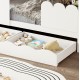 ΠΑΙΔΙΚΟ ΚΡΕΒΑΤΙ τ.MONTESSORI ΜΕ ΣΥΡΤΑΡΙA FB9710.03 ΞΥΛΟ ΠΕΥΚΟΥ ΛΕΥΚΟ-ΣΤΡΩΜΑ 90x190εκ