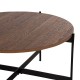 ΣΕΤ 2ΤΜΧ ΤΡΑΠΕΖΙΑ ΣΑΛΟΝΙΟΥ FB921089.03 MDF ΣΕ ΚΑΡΥΔΙ ΧΡΩΜΑ Φ80εκ & Φ50εκ