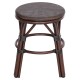 ΣΚΑΜΠΟ ΑΛΟΥΜΙΝΙΟΥ FB96285.01 BAMBOO LOOK ΚΑΦΕ-TEXTILENE ΚΑΦΕ Φ36x46Υεκ.