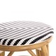 ΣΚΑΜΠΟ ΑΛΟΥΜΙΝΙΟΥ FB96285.03 BAMBOO LOOK-TEXTILENE ΛΕΥΚΟ-ΜΑΥΡΟ Φ36x46Υεκ.