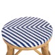 ΣΚΑΜΠΟ ΑΛΟΥΜΙΝΙΟΥ FB96285.05 BAMBOO LOOK-TEXTILENE ΛΕΥΚΟ-ΜΠΛΕ Φ36x46Υεκ.