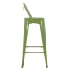 ΣΚΑΜΠΟ BAR ME ΠΛΑΤΗ ΜΕΤΑΛΛΙΚΟ FB98643.53 LIGHT OLIVE GREEN 42x42x100Υεκ.