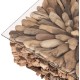 ΤΡΑΠΕΖΙ ΣΑΛΟΝΙΟΥ ΤΕΤΡΑΓΩΝΟ FB99961 DRIFTWOOD--ΓΥΑΛΙ 75x75x51Υεκ.