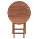 ΤΡΑΠΕΖΙ ΣΚΗΝΟΘΕΤΗ ΣΤΡΟΓΓΥΛΟ FB918120 ΞΥΛΟ TEAK--ΦΥΣΙΚΟ Φ60x75Υεκ.