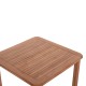 ΤΡΑΠΕΖΙ ΤΕΤΡΑΓΩΝΟ FB918122 ΞΥΛΟ TEAK--ΦΥΣΙΚΟ 80x80x76Υεκ.