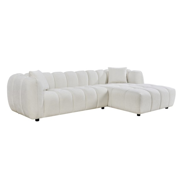 ΚΑΝΑΠΕΣ ΓΩΝΙΑ (ΔΕΞΙΑ) FB93326.02R ΕΚΡΟΥ ΥΦΑΣΜΑ 280x89-165(η γωνία)x70Υεκ