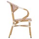 ΠΟΛΥΘΡΟΝΑ BAMBOO LOOK FB95861.03 ΚΑΦΕ-ΛΕΥΚΟ 58.5x58x82Υεκ.