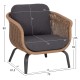 ΣΕΤ ΣΑΛΟΝΙ 5ΤΜΧ FB96555.01 ΓΚΡΙ ΑΛΟΥΜΙΝΙΟ & OLEFIN--TWIST WICKER ΣΕ ΦΥΣΙΚΟ