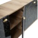 ΜΠΟΥΦΕΣ ΜΕΛΑΜΙΝΗΣ FB99045.01 NATURAL WOOD - ΜΑΥΡΟ ΜΑΡΜΑΡΟ 180x41x77,8Y εκ.