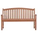 ΠΑΓΚΑΚΙ ΚΗΠΟΥ 3ΘΕΣΙΟ FB918125 ΞΥΛΟ TEAK--ΦΥΣΙΚΟ 150x61x95Υεκ.
