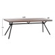 ΣΕΤ ΤΡΑΠΕΖΑΡΙΑΣ 7ΤΜΧ FB910957.03 MDF TOP--ΥΦΑΣΜΑ TAUPE & ΜΕΤΑΛ.ΠΟΔΙΑ