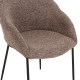 ΣΕΤ ΤΡΑΠΕΖΑΡΙΑΣ 7ΤΜΧ FB910957.03 MDF TOP--ΥΦΑΣΜΑ TAUPE & ΜΕΤΑΛ.ΠΟΔΙΑ