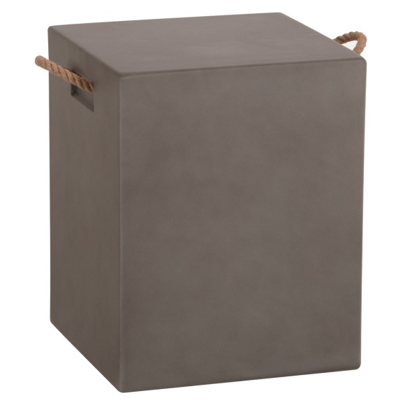 ΣΚΑΜΠΟ ΤΕΤΡΑΓΩΝΟ ΜΕ ΧΕΡΟΥΛΙΑ FB96581.01 FIBER CEMENT ΣΕ ΓΚΡΙ 36x36x45.5Υεκ