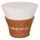 ΤΡΑΠΕΖΙ ΣΑΛΟΝΙΟΥ FB918164.02L FIBER CEMENT ΛΕΥΚΟ-ΦΥΣΙΚΟ RATTAN--Φ55x45Υεκ