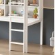 ΠΑΙΔΙΚH KOYKETA τ.MONTESSORI ΜΕ ΓΡΑΦΕΙΟ & ΒΙΒΛΙΟΘΗΚΗ FB9708.03 ΞΥΛΟ ΠΕΥΚΟΥ ΛΕΥΚΟ- 90x190εκ