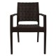 ΚΑΡΕΚΛΑ ΜΕ ΜΠΡΑΤΣΑ DARK BROWN FB95134.09 57x55,5x89 εκ.