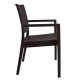 ΚΑΡΕΚΛΑ ΜΕ ΜΠΡΑΤΣΑ DARK BROWN FB95134.09 57x55,5x89 εκ.
