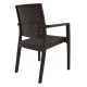 ΚΑΡΕΚΛΑ ΜΕ ΜΠΡΑΤΣΑ DARK BROWN FB95134.09 57x55,5x89 εκ.