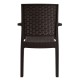 ΚΑΡΕΚΛΑ ΜΕ ΜΠΡΑΤΣΑ DARK BROWN FB95134.09 57x55,5x89 εκ.