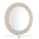 ΚΑΘΡΕΠΤΗΣ ΤΟΙΧΟΥ FB94880 ΠΛΑΙΣΙΟ MDF ΜΕ PVC ΣΕ ΧΡΩΜΑΤΙΣΜΟ ΤΡΑΒΕΡΤΙΝΑΣ Φ80εκ.