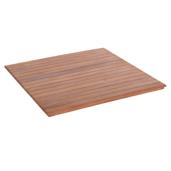 ΕΠΙΦΑΝΕΙΑ ΤΡΑΠΕΖΙΟΥ ΤΕΤΡΑΓΩΝΗ FB918137 ΞΥΛΟ TEAK--ΦΥΣΙΚΟ 80x80x4(πάχος)εκ.