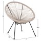 ΣΕΤ ΕΞΩΤΕΡΙΚΟΥ ΧΩΡΟΥ 3ΤΜΧ FB911861.03 P.E.RATTAN ΕΚΡΟΥ-ΜΕΤΑΛΛΟ ΣΕ ΜΑΥΡΟ