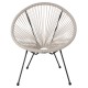 ΣΕΤ ΕΞΩΤΕΡΙΚΟΥ ΧΩΡΟΥ 3ΤΜΧ FB911861.03 P.E.RATTAN ΕΚΡΟΥ-ΜΕΤΑΛΛΟ ΣΕ ΜΑΥΡΟ