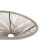 ΣΕΤ ΕΞΩΤΕΡΙΚΟΥ ΧΩΡΟΥ 3ΤΜΧ FB911861.03 P.E.RATTAN ΕΚΡΟΥ-ΜΕΤΑΛΛΟ ΣΕ ΜΑΥΡΟ