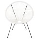 ΣΕΤ ΕΞΩΤΕΡΙΚΟΥ ΧΩΡΟΥ 3ΤΜΧ FB911861.12 P.E.RATTAN ΛΕΥΚΟ-ΜΕΤΑΛΛΟ ΣΕ ΜΑΥΡΟ