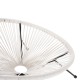 ΣΕΤ ΕΞΩΤΕΡΙΚΟΥ ΧΩΡΟΥ 3ΤΜΧ FB911861.12 P.E.RATTAN ΛΕΥΚΟ-ΜΕΤΑΛΛΟ ΣΕ ΜΑΥΡΟ