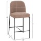 ΣΚΑΜΠΟ ΜΠΑΡ ΜΕΣ.ΥΨΟΥΣ FB918427.02 TAUPE ΥΦΑΣΜΑ-ΜΕΤΑΛ.ΜΑΥΡΟΣ ΣΚΕΛΕΤΟΣ 45x55x92Υεκ - 2τμχ