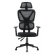 ΚΑΡΕΚΛΑ ΓΡΑΦΕΙΟΥ FB91218.01 ΜΑΥΡO MESH--ΒΑΣΗ PP 51x49x121-129Υεκ